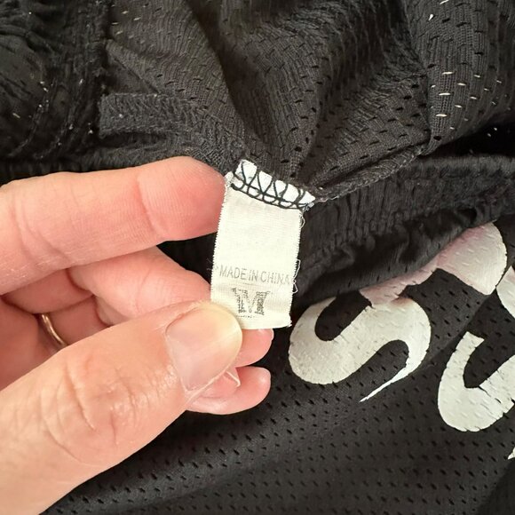 Anti Social Social Club Women's Size M Mesh Pull On Shorts in Black Pink Floral - Picture 7 of 8